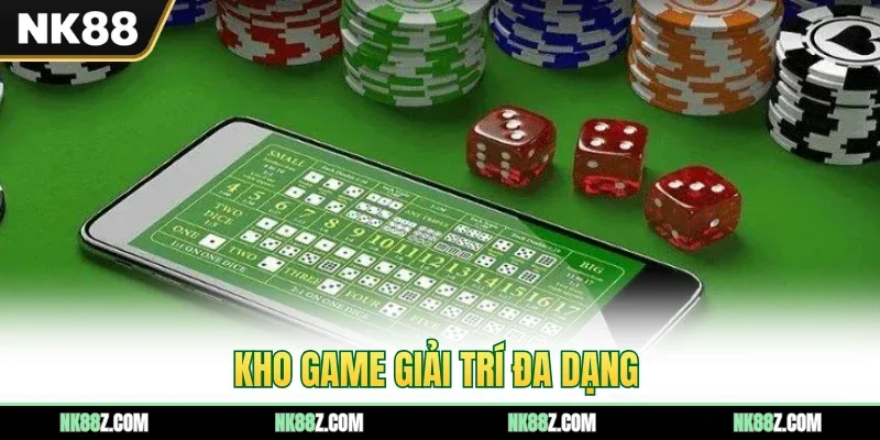 Kho game giải trí đa dạng